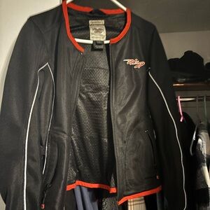 Harley-Davidson Black Jacket with Red Trim